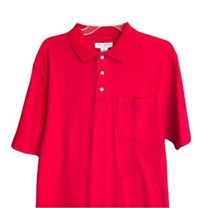 IVY CREW Mens Polo Short Sleeves Red Sz M